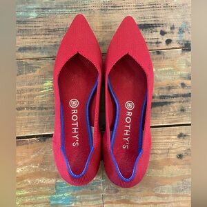 Rothy's OG Chili Points Size 9.5